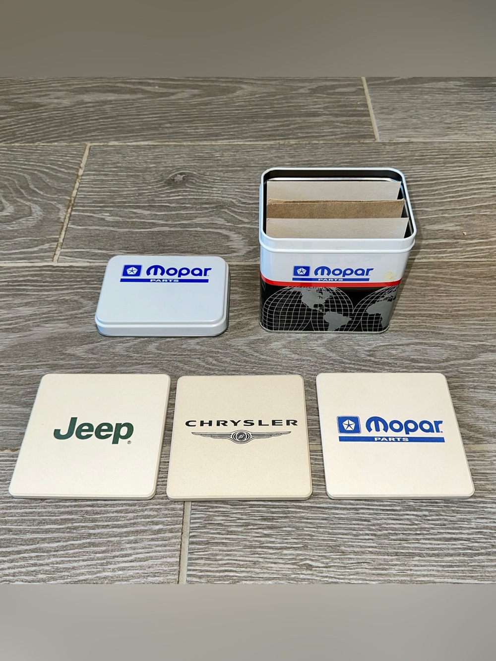 Mopar Parts Collectible Master Parts Drink Coasters Mopar Jeep Chrysler Set Of 3